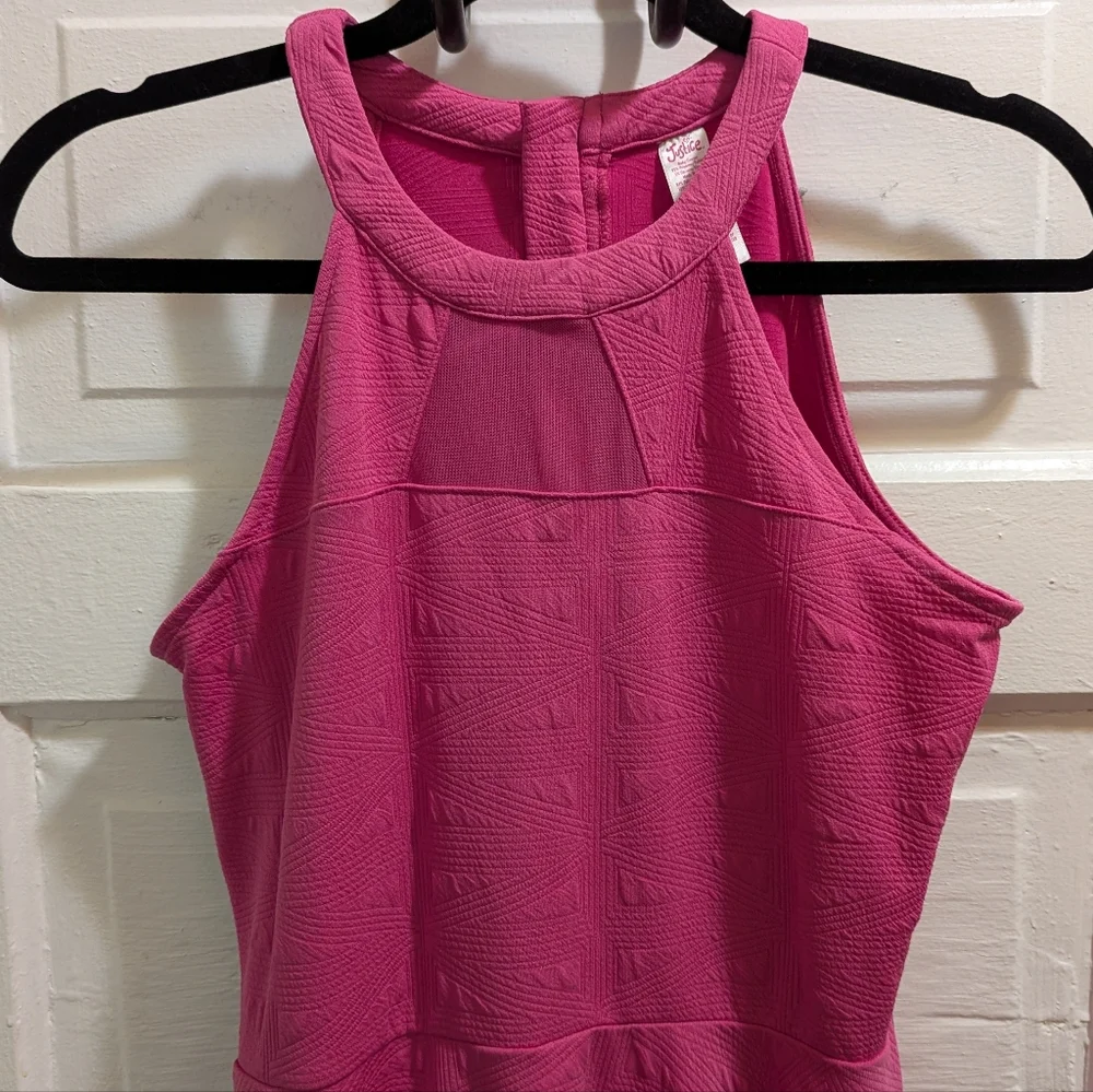 Justice Hot Pink Halter Dress